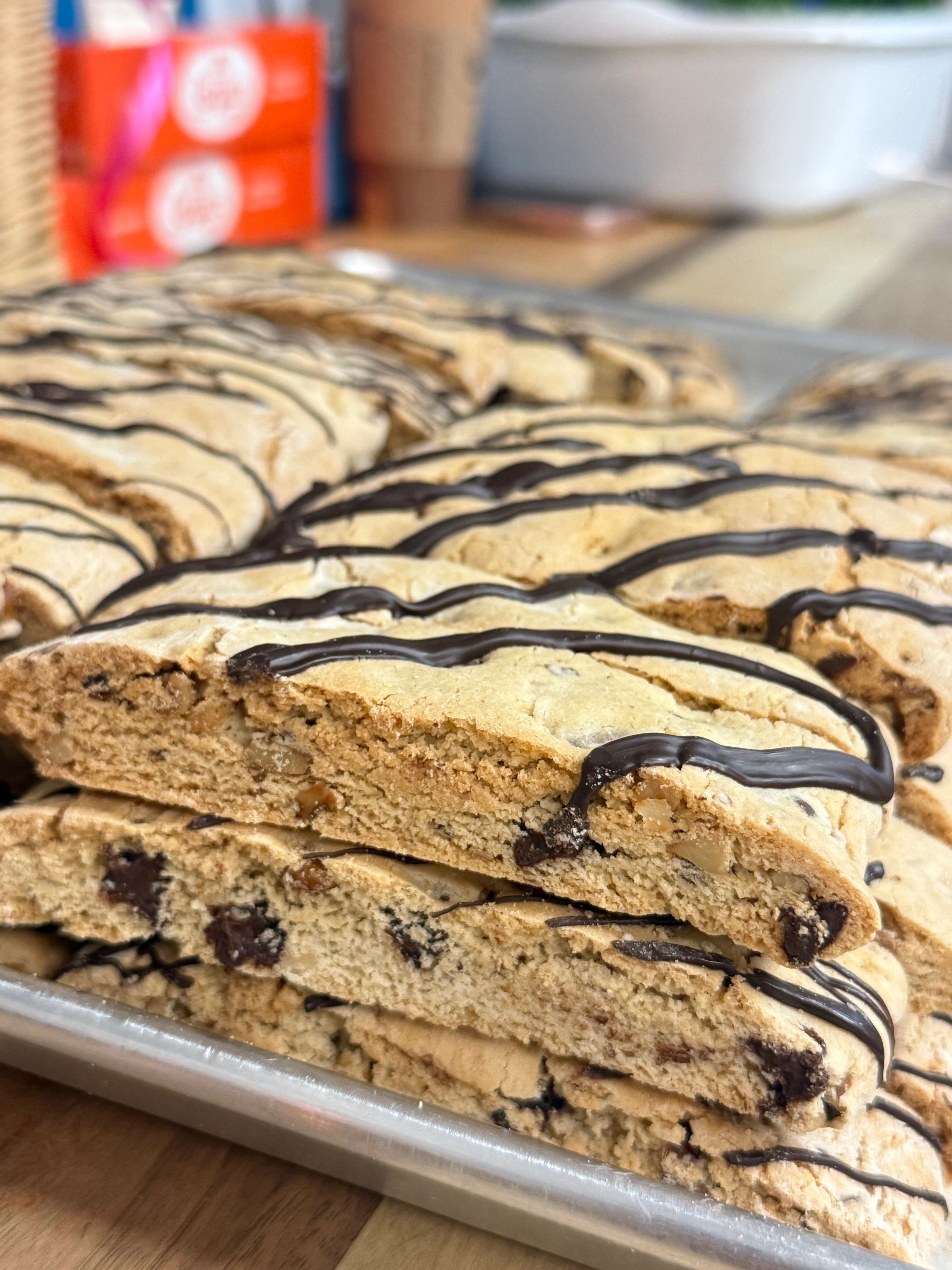 1 Lb. Gluten Free Walnut Chocolate Chip (Double Baked)