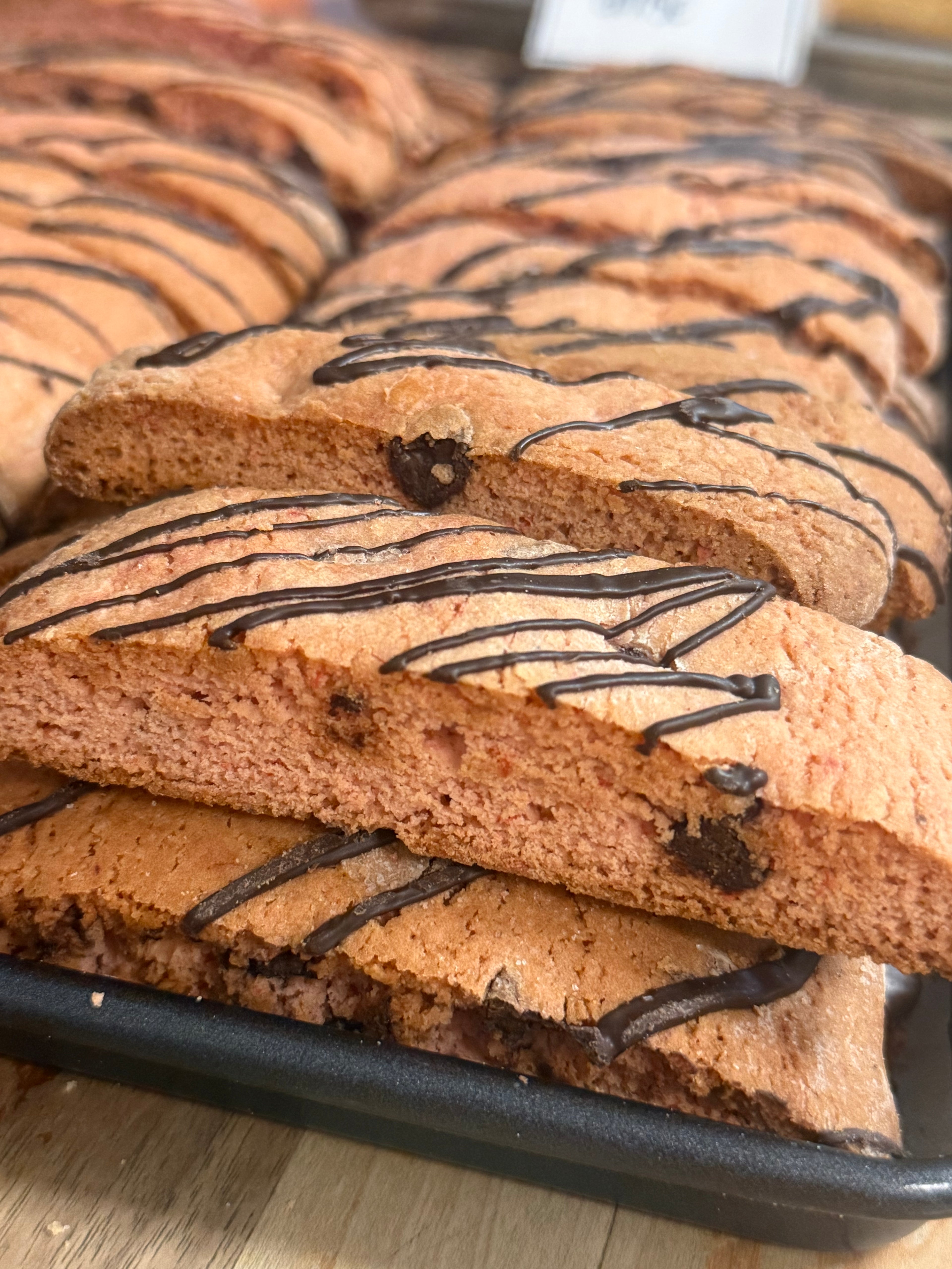 1 Lb. Raspberry Chocolate Chip Biscotti