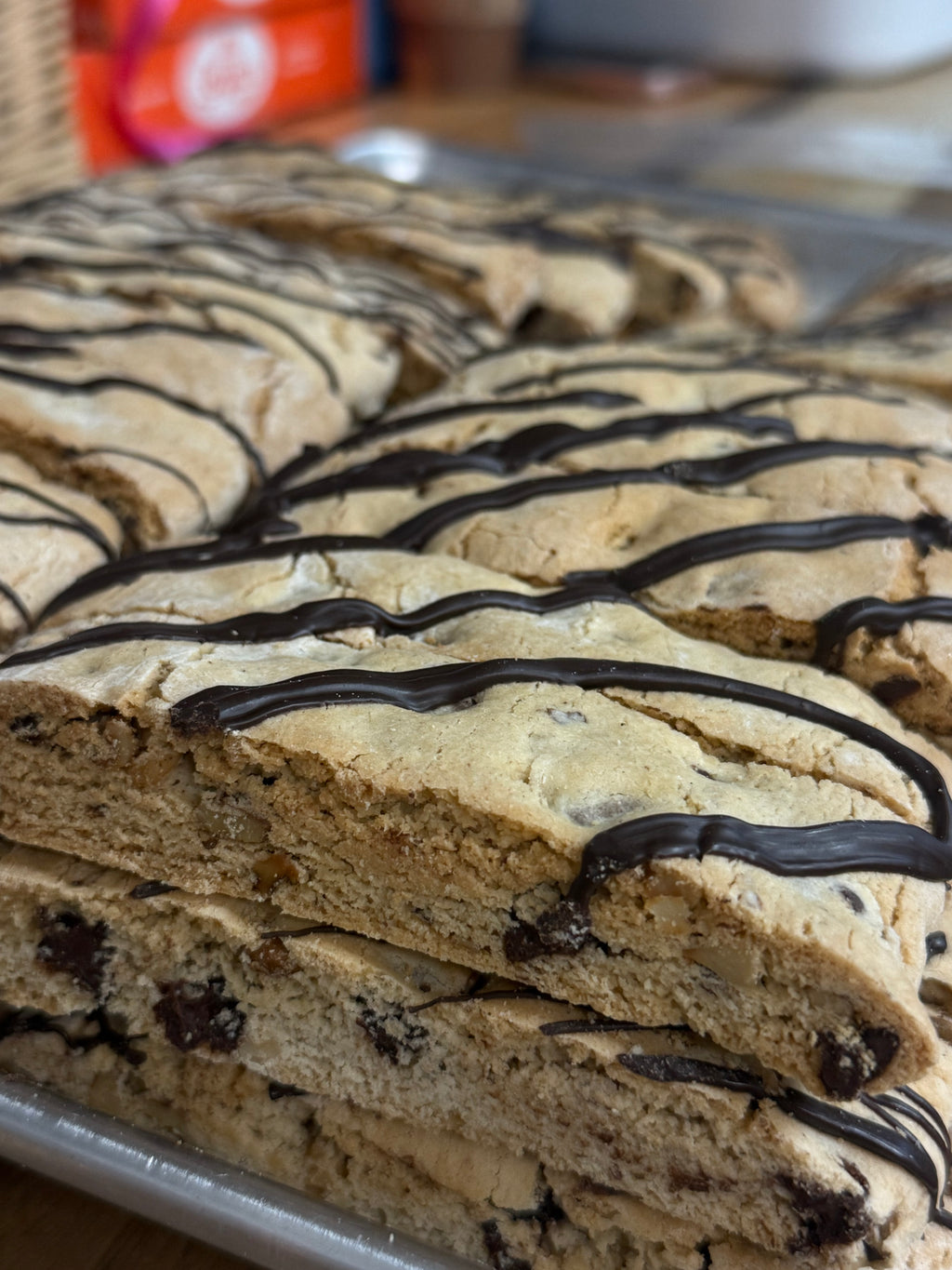 1 Lb. Gluten Free Walnut Chocolate Chip (Double Baked)