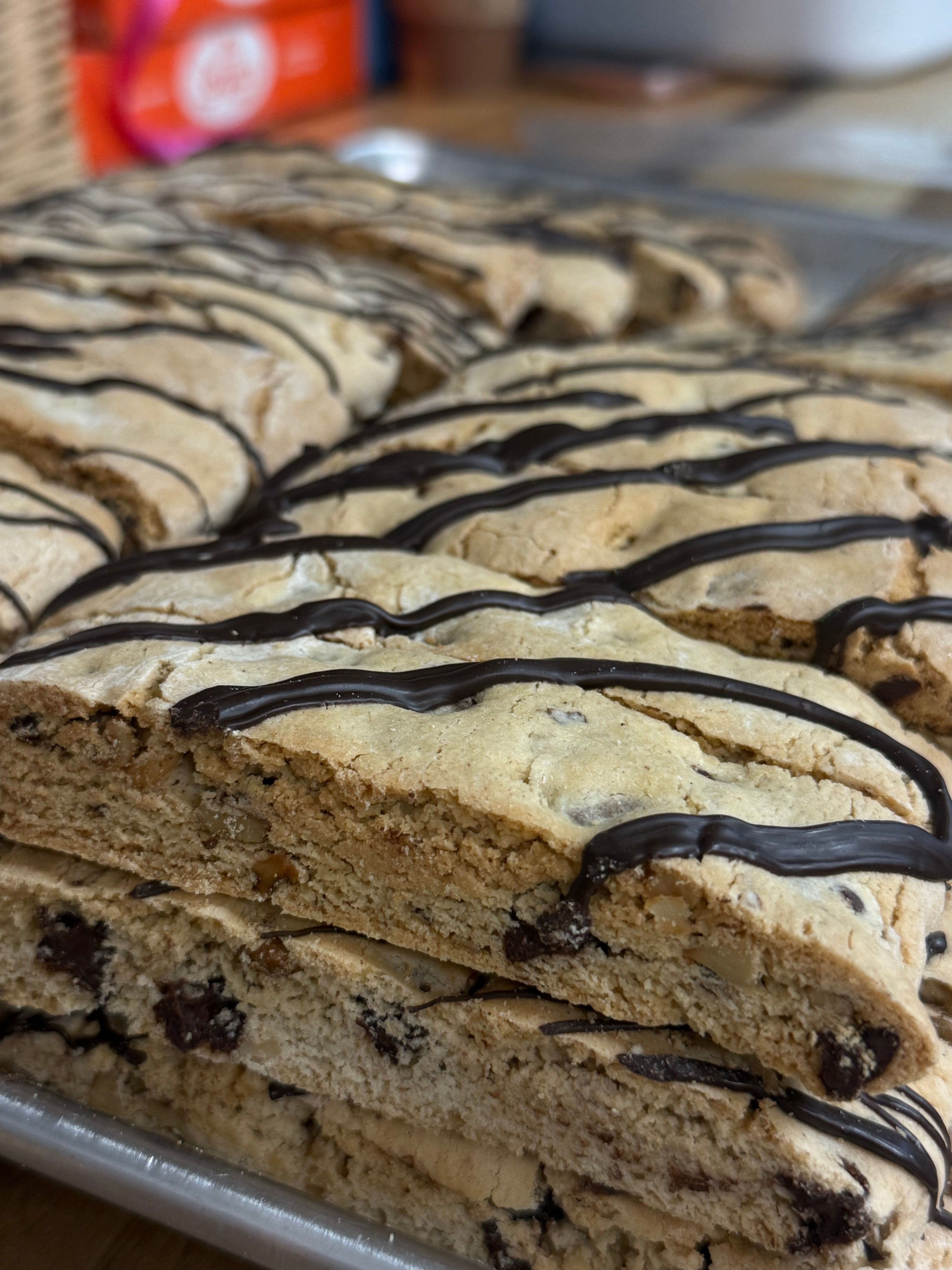 1 Lb. Gluten Free Walnut Chocolate Chip (Double Baked)