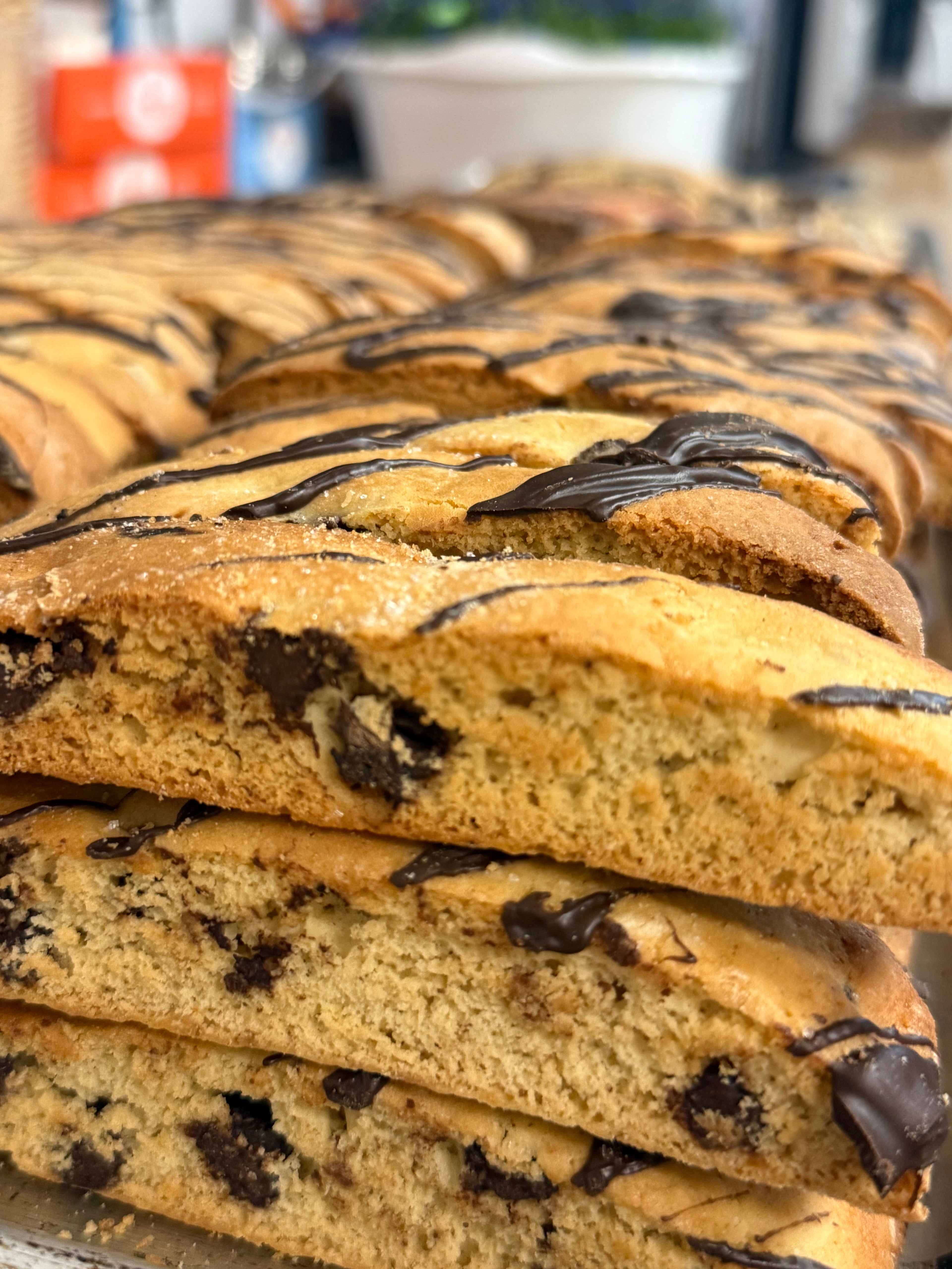 1 Lb. Banana Chocolate Chip Biscotti